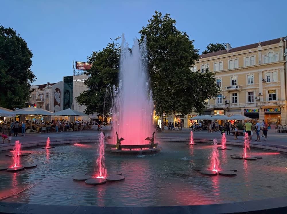 Fountain in front of the city hall