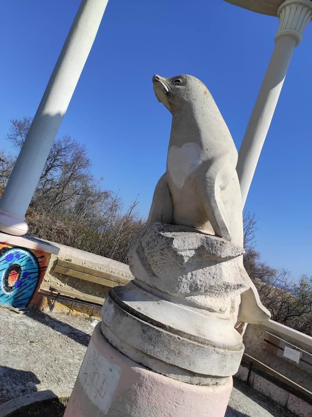 Stone arch with the legendary monk seal — 2